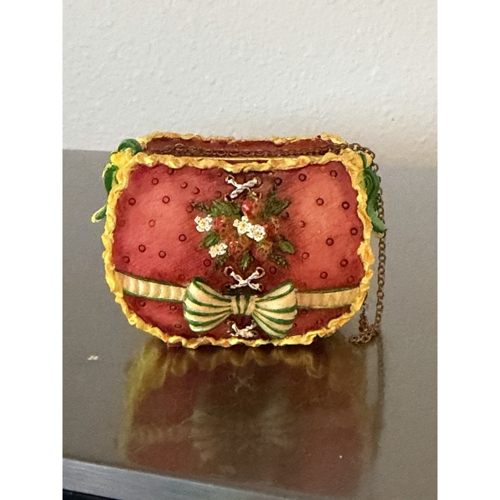 Willow Hall original AGE OF ELEGANCE STRAWBERRY FAYRE Bag resin trinket